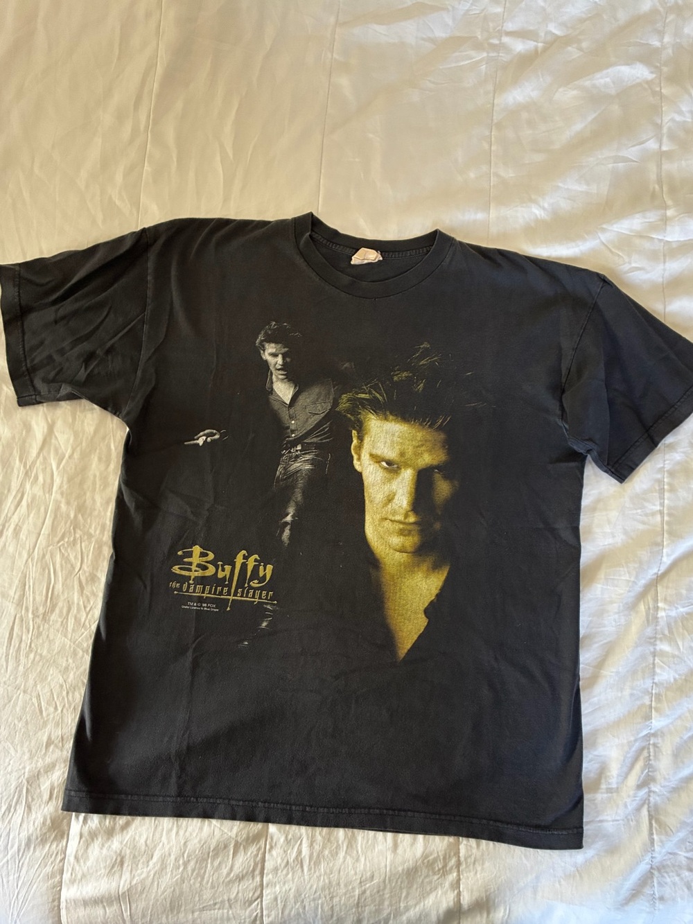 Vtg Buffy the Vampire Slayer Angel Tee Sz L